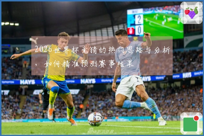 2026世界杯竞猜的热门思路与分析，如何精准预测赛事结果